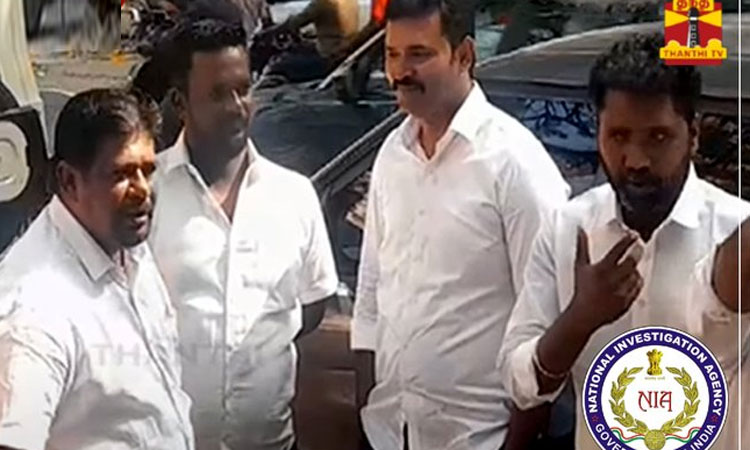 என்.ஐ.ஏ. அலுவலகத்தில் நாம் தமிழர் கட்சி நிர்வாகிகள் ஆஜர்