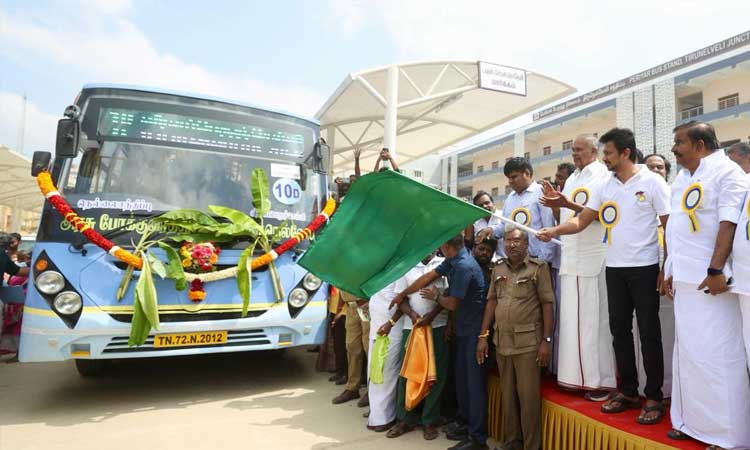 நெல்லை சந்திப்பு பேருந்து நிலையத்தை திறந்து வைத்தார் அமைச்சர் உதயநிதி ஸ்டாலின்