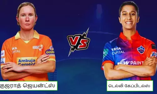 பெண்கள் பிரீமியர் லீக்; குஜராத்துக்கு 163 ரன்களை வெற்றி இலக்காக நிர்ணயித்த டெல்லி அணி