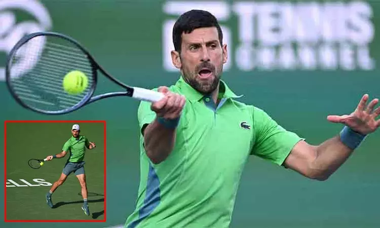 இந்தியன் வெல்ஸ் ஓபன் டென்னிஸ்; போராடி வெற்றி பெற்ற ஜோகோவிச்