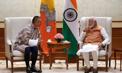பிரதமர் மோடியுடன் பூடான் பிரதமர் சந்திப்பு