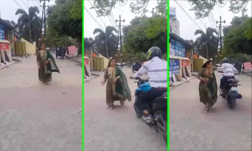 இன்ஸ்டாகிராம் வீடியோ எடுத்தபோது விபரீதம்...!! பெண்ணிடம் சங்கிலி பறிப்பு இன்ஸ்டாகிராம் வீடியோ எடுத்தபோது விபரீதம்...!! பெண்ணிடம் சங்கிலி பறிப்பு