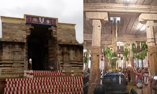 பங்குனி பிரம்மோற்சவம்: திருக்குறுங்குடி  அழகிய நம்பிராயர்  கோவிலில் கொடியேற்றம்