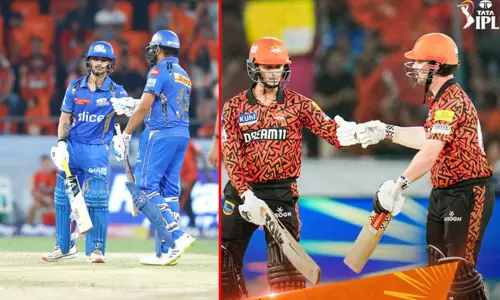 ஐ.பி.எல்.: பல சாதனை பட்டியல்களில் இடம்பிடித்த மும்பை - ஐதராபாத் இடையிலான ஆட்டம்