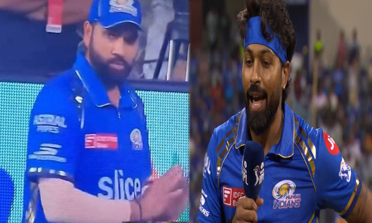 ஹர்திக் பாண்ட்யாவுக்கு ஆதரவாக ரோகித் சர்மா செய்த செயல் - வைரலாகும் வீடியோ