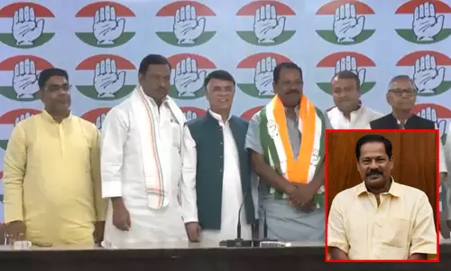 சீட் தர மறுப்பு; காங்கிரசில் இணைந்த பா.ஜ.க. எம்.பி.