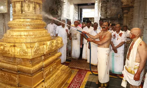 திருப்பதி ஏழுமலையான் கோயிலில் ஆழ்வார் திருமஞ்சனம் திருப்பதி ஏழுமலையான் கோயிலில் ஆழ்வார் திருமஞ்சனம்