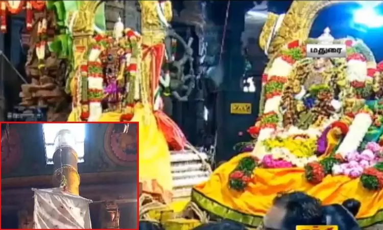 மதுரை மீனாட்சி அம்மன் கோவில் சித்திரை திருவிழா கொடியேற்றத்துடன் தொடங்கியது