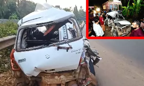 கேரளாவில் கார் - லாரி நேருக்குநேர் மோதி விபத்து: சிறுவன் உள்பட 5 பேர் பலி