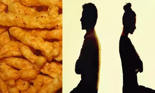 கணவன் - மனைவியை பிரித்த 5 ரூபாய் குர்குரே