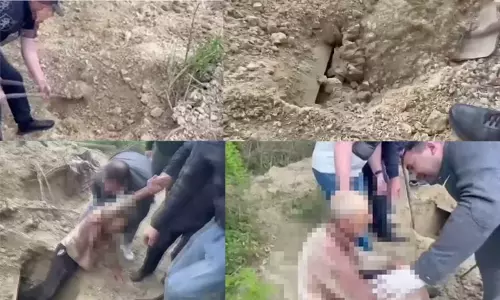 மது குடித்தபோது இளைஞருடன் வாக்குவாதம்: மண்ணுக்குள் புதைக்கப்பட்ட முதியவர் - 4 நாட்களுக்கு பின் உயிருடன் மீட்பு மது குடித்தபோது இளைஞருடன் வாக்குவாதம்: மண்ணுக்குள் புதைக்கப்பட்ட முதியவர் - 4 நாட்களுக்கு பின் உயிருடன் மீட்பு