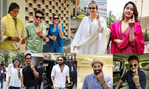 மும்பையில் வாக்களித்த திரைப் பிரபலங்கள்