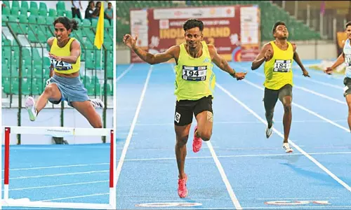 சென்னையில் கிராண்ட்பிரி தடகள போட்டி: 400 மீட்டர் தடை ஓட்டத்தில் தமிழக வீராங்கனை வித்யா முதலிடம்