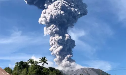 Mount Ibu volcano erupted in tamil Mount Ibu volcano erupted in tamil