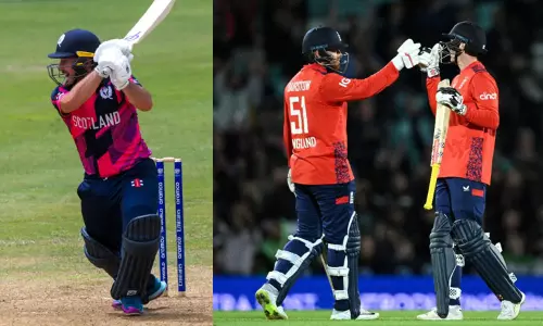 டி20 உலகக் கோப்பை: ஸ்காட்லாந்து - இங்கிலாந்து அணிகள் இன்று மோதல் டி20 உலகக் கோப்பை: ஸ்காட்லாந்து - இங்கிலாந்து அணிகள் இன்று மோதல்