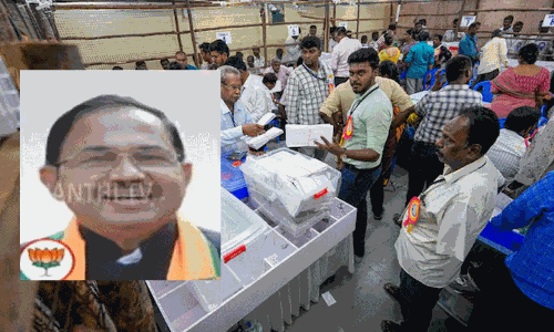 Muslim Candidate contested on behalf of BJP lagging Muslim Candidate contested on behalf of BJP lagging