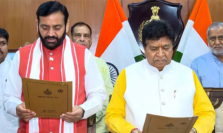 அரியானா முதல்-மந்திரி நயாப் சிங் சைனி எம்.எல்.ஏ.வாக பொறுப்பேற்பு