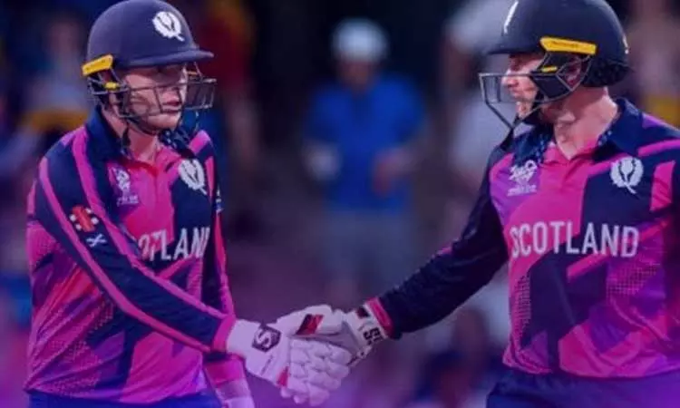 டி20 உலகக்கோப்பை: நமீபியா அணியை வீழ்த்தி ஸ்காட்லாந்து அபார வெற்றி டி20 உலகக்கோப்பை: நமீபியா அணியை வீழ்த்தி ஸ்காட்லாந்து அபார வெற்றி
