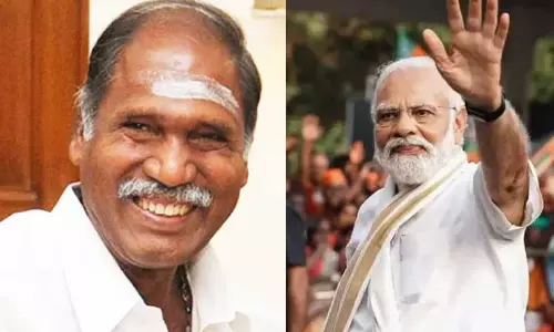 3-வது முறை பிரதமராக பதவியேற்ற மோடிக்கு புதுச்சேரி முதல்-அமைச்சர் ரங்கசாமி வாழ்த்து