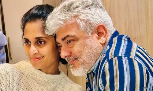 Actor Shalini shares photo with Ajith Kumar from hospital, fans say get well soon Actor Shalini shares photo with Ajith Kumar from hospital, fans say get well soon