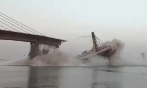 பீகாரில் மற்றொரு பாலம் இடிந்து விழுந்தது...15 நாட்களில் 10வது சம்பவம் பீகாரில் மற்றொரு பாலம் இடிந்து விழுந்தது...15 நாட்களில் 10வது சம்பவம்