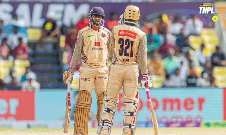 டி.என்.பி.எல்.: ஜெகதீசன் அரைசதம்..சேப்பாக் சூப்பர் கில்லீஸ் 166 ரன்கள் சேர்ப்பு டி.என்.பி.எல்.: ஜெகதீசன் அரைசதம்..சேப்பாக் சூப்பர் கில்லீஸ் 166 ரன்கள் சேர்ப்பு