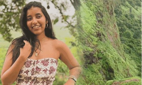 ஆபத்தை உணராமல் நீர்வீழ்ச்சி அருகே ரீல்ஸ் எடுத்த இளம்பெண்... அடுத்து நடந்த விபரீதம்