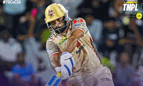 டி.என்.பி.எல்.: ஜெகதீசன், சந்தோஷ் அரைசதம்... திருச்சி அணிக்கு இமாலய இலக்கு நிர்ணயித்த சேப்பாக்