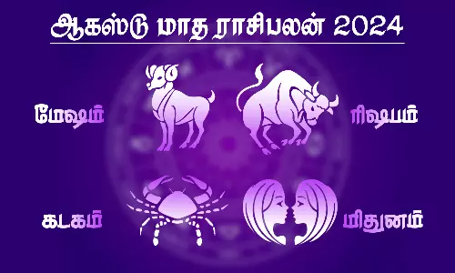 August month Raasipalan in Tamil