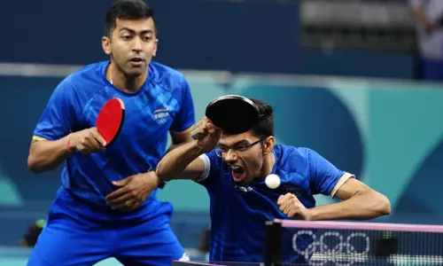 பாரீஸ் ஒலிம்பிக் டேபிள் டென்னிஸ்; காலிறுதிக்கு முந்தைய சுற்றில் தோல்வி கண்ட இந்திய ஆண்கள் அணி