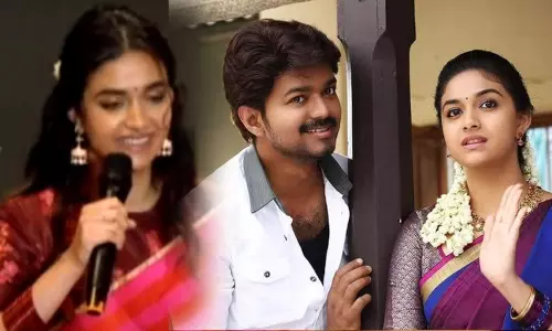 Will Vijay join the party? - Interesting answer by Keerthy Suresh Will Vijay join the party? - Interesting answer by Keerthy Suresh