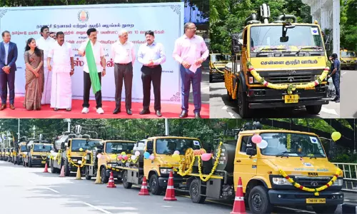 சென்னை குடிநீர் வடிகால் வாரியத்தின் பயன்பாட்டிற்காக 68 புதிய வாகனங்கள்: முதல்-அமைச்சர் தொடங்கி வைத்தார்