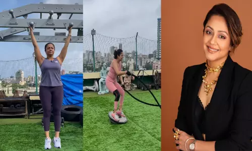 நடிகை  ஜோதிகாவின் உடற்பயிற்சி வீடியோ வைரல்