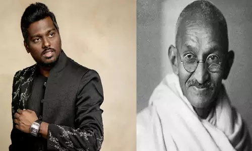 பெண் பாதுகாப்பு குறித்த காந்தியின் கருத்தை பகிர்ந்த இயக்குநர் அட்லீ