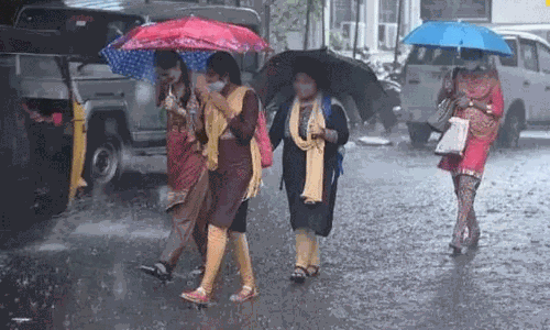 இரவு 7 மணி வரை 19 மாவட்டங்களில் மிதமான மழைக்கு வாய்ப்பு