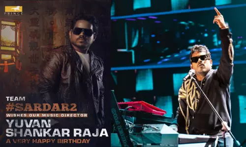 யுவன் சங்கர் ராஜா பிறந்தநாளையொட்டி  போஸ்டர் வெளியிட்டு வாழ்த்து தெரிவித்த  சர்தார் 2 படக்குழு