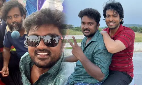 Actor Bala Saravanan shared photos from the movie Lubber Pandhu