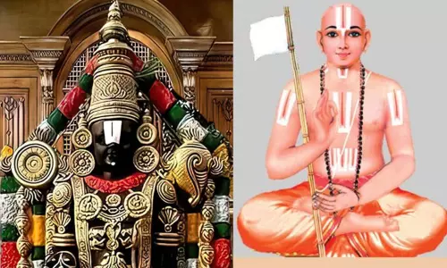 திருப்பதி ஏழுமலையானுக்கு சங்கு சக்கரம் கொடுத்த ராமானுஜர்