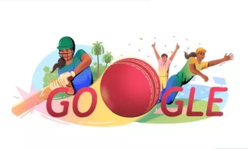 பெண்கள் 20 ஓவர் உலகக் கோப்பை கிரிக்கெட்: சிறப்பு டூடுல் வெளியிட்ட கூகுள்