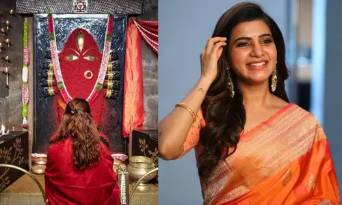 கோவை ஈஷா மையத்தில் நடிகை சமந்தா...