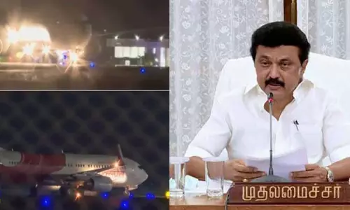 விமானத்தை பாதுகாப்பாக தரையிறக்கிய விமானிக்கு முதல்-அமைச்சர் மு.க.ஸ்டாலின் பாராட்டு