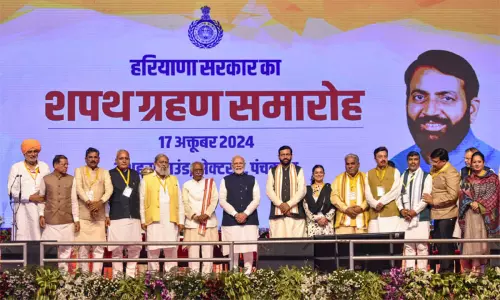 அரியானா முதல்-மந்திரியாக பதவியேற்றார் நயாப் சிங் சைனி; பிரதமர் மோடி பங்கேற்பு