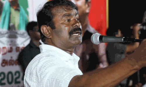 நாம் தமிழர் ஆட்சிக்கு வந்தால்.. தமிழ்த்தாய் வாழ்த்துப் பாடலையே தூக்கிவிடுவேன்.. - சீமான்