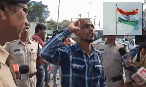 பாகிஸ்தான் வாழ்க சொன்னவருக்கு நூதன தண்டனை: வீடியோ வைரலானது