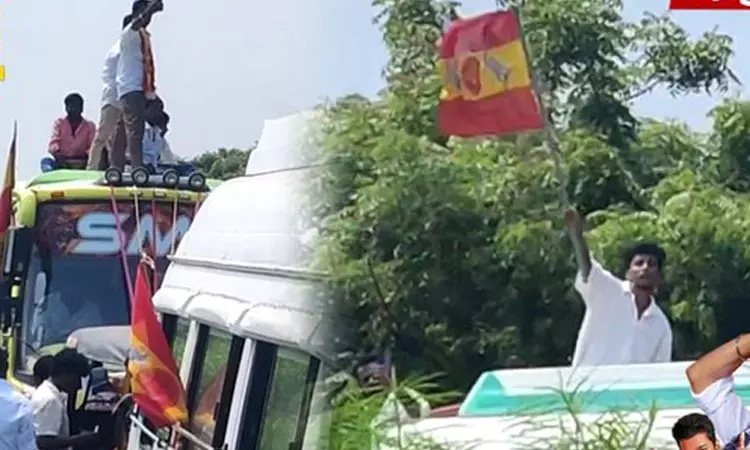 தவெக தொண்டர்கள் அட்டூழியம் தவெக தொண்டர்கள் அட்டூழியம்