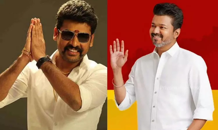 விஜய்க்கு நடிகர் விமல் வாழ்த்து இன்று அரசியல்... ... கூட்டணி கட்சிகளுக்கு ஆட்சி, அதிகாரத்தில் பங்கு: தவெக தலைவர் விஜய் விஜய்க்கு நடிகர் விமல் வாழ்த்து இன்று அரசியல்... ... கூட்டணி கட்சிகளுக்கு ஆட்சி, அதிகாரத்தில் பங்கு: தவெக தலைவர் விஜய்