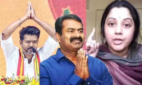 என்ன மிஸ்டர் சீமான் சாபம் எல்லாம் விடுறீங்க... விஜய்க்கு ஆதரவாக வீடியோ வெளியிட்ட நடிகை விஜயலட்சுமி