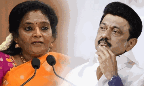 தமிழ்த் தாயை புறக்கணிப்பது நியாயமா..? முதல்-அமைச்சருக்கு தமிழிசை சவுந்தரராஜன் கேள்வி தமிழ்த் தாயை புறக்கணிப்பது நியாயமா..? முதல்-அமைச்சருக்கு தமிழிசை சவுந்தரராஜன் கேள்வி