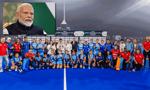 மகளிர் ஆசிய சாம்பியன்ஸ் கோப்பையை வென்ற இந்திய ஆக்கி அணிக்கு பிரதமர் மோடி வாழ்த்து