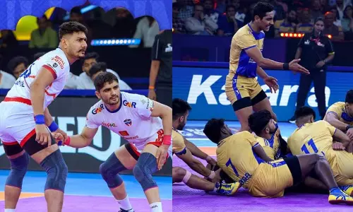 புரோ கபடி லீக்: தமிழ் தலைவாஸ் - உ.பி. யோத்தாஸ் அணிகள் இன்று மோதல் புரோ கபடி லீக்: தமிழ் தலைவாஸ் - உ.பி. யோத்தாஸ் அணிகள் இன்று மோதல்